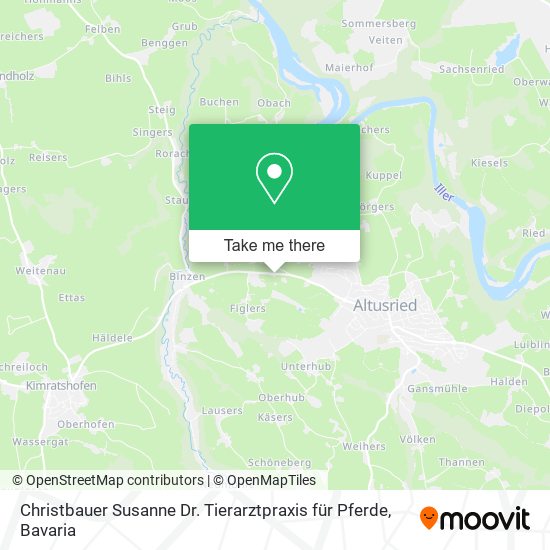 Christbauer Susanne Dr. Tierarztpraxis für Pferde map