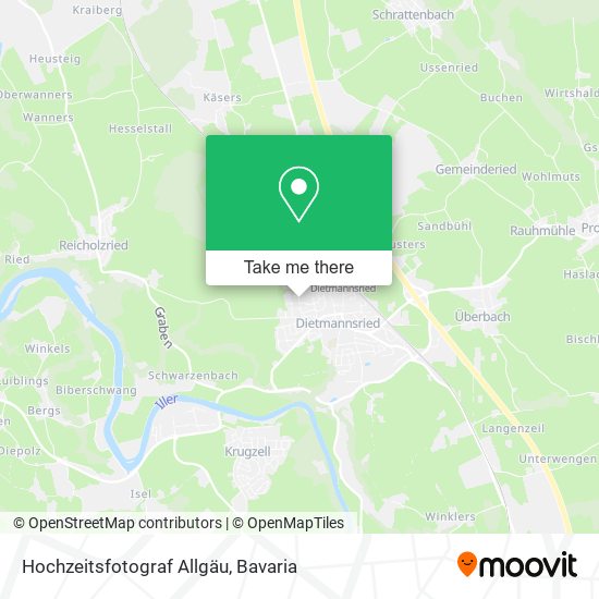 Hochzeitsfotograf Allgäu map