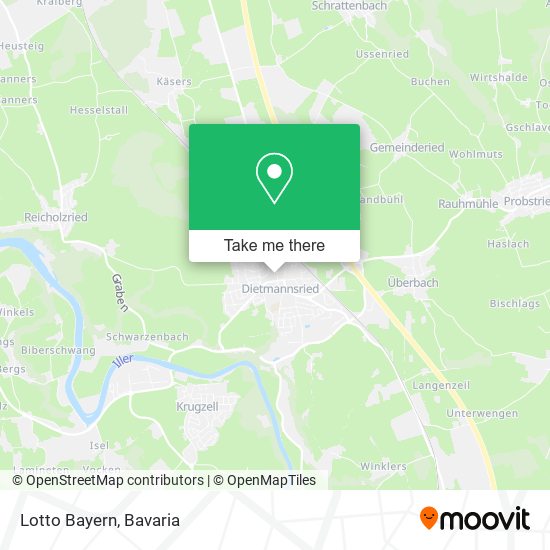 Lotto Bayern map