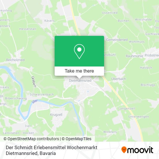 Der Schmidt Erlebensmittel Wochenmarkt Dietmannsried map
