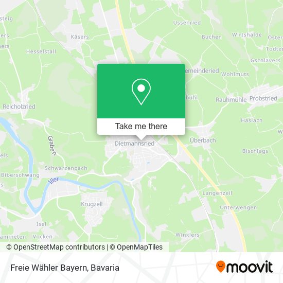 Freie Wähler Bayern map