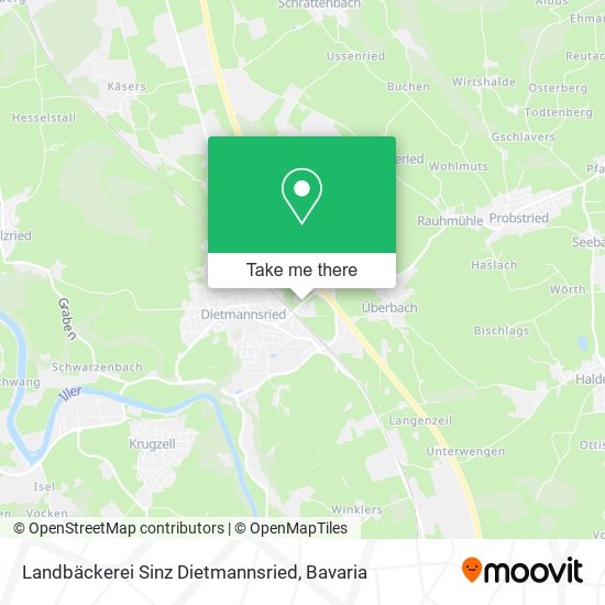 Landbäckerei Sinz Dietmannsried map