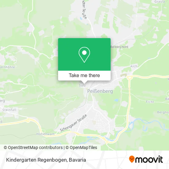 Карта Kindergarten Regenbogen