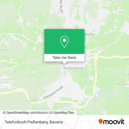 Карта Telefonbuch Peißenberg