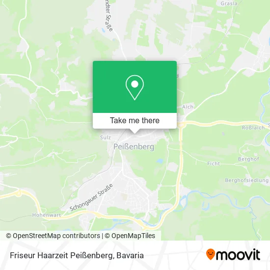 Карта Friseur Haarzeit Peißenberg