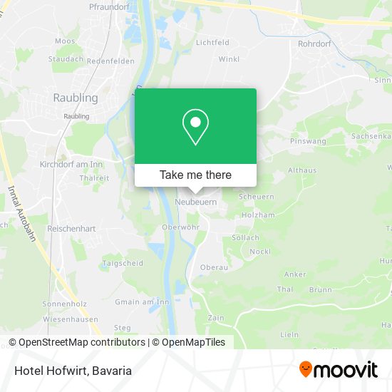 Hotel Hofwirt map