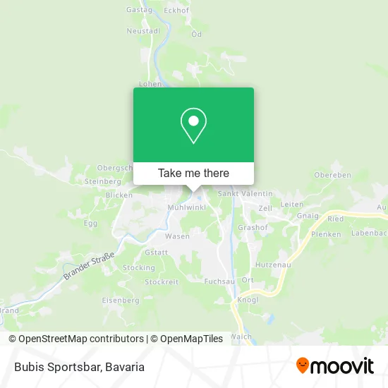 Карта Bubis Sportsbar