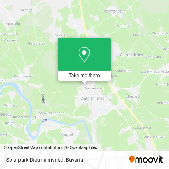 Карта Solarpark Dietmannsried