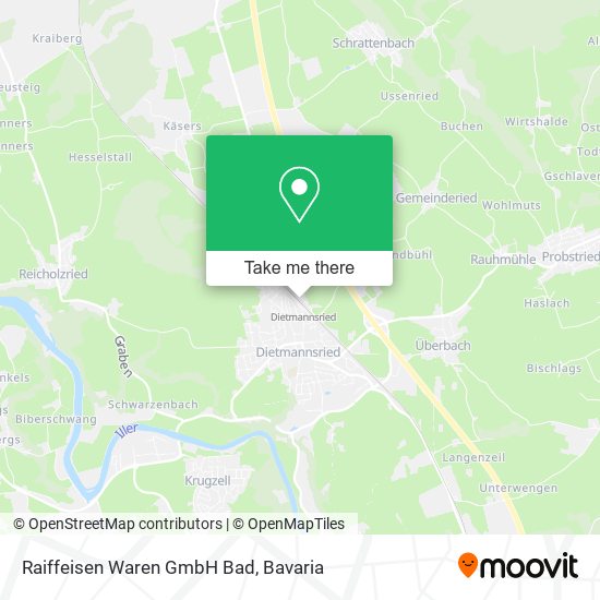 Raiffeisen Waren GmbH Bad map