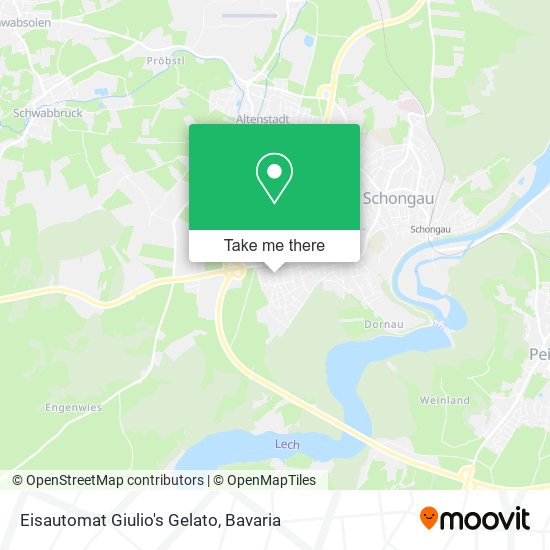 Eisautomat Giulio's Gelato map