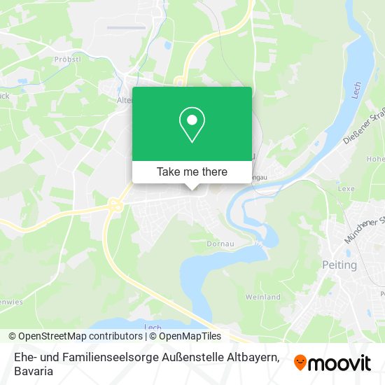 Ehe- und Familienseelsorge Außenstelle Altbayern map