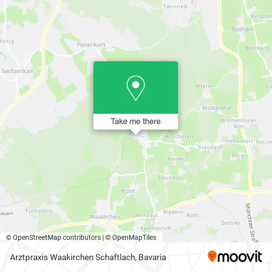 Карта Arztpraxis Waakirchen Schaftlach