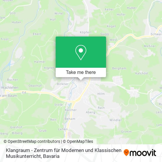 Klangraum - Zentrum für Modernen und Klassischen Musikunterricht map