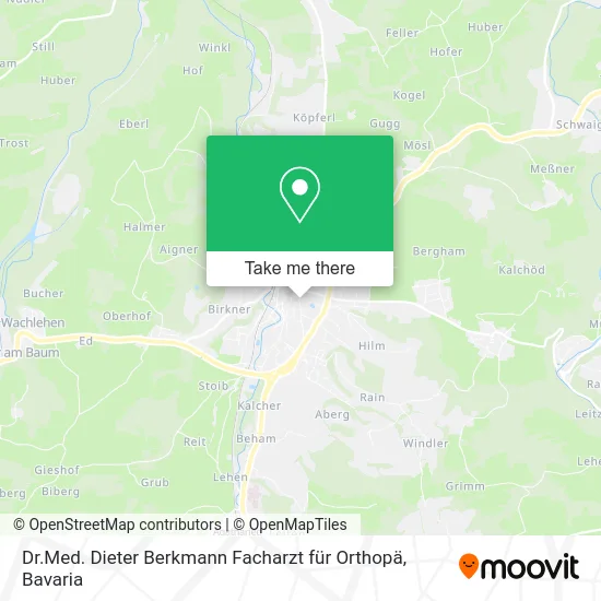 Карта Dr.Med. Dieter Berkmann Facharzt für Orthopä