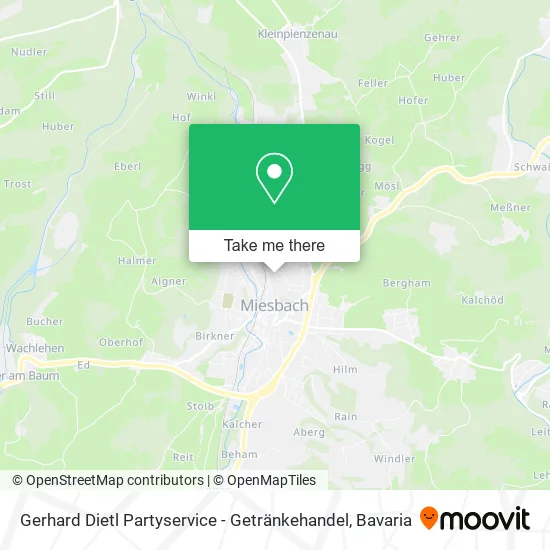 Карта Gerhard Dietl Partyservice - Getränkehandel