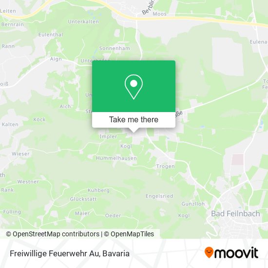Freiwillige Feuerwehr Au map