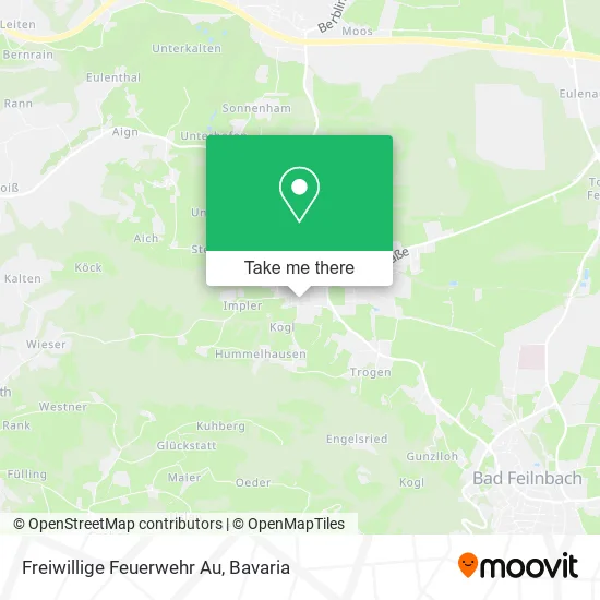 Карта Freiwillige Feuerwehr Au
