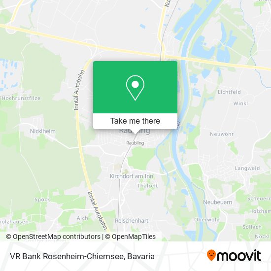 VR Bank Rosenheim-Chiemsee map