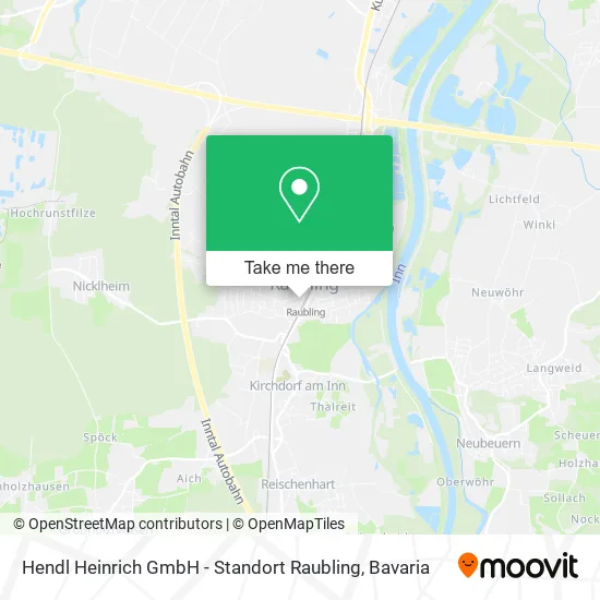 Карта Hendl Heinrich GmbH - Standort Raubling