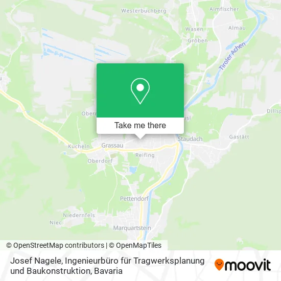 Карта Josef Nagele, Ingenieurbüro für Tragwerksplanung und Baukonstruktion