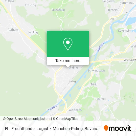 Карта Fhl Fruchthandel Logistik München-Piding