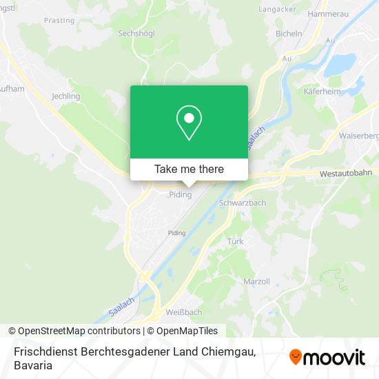 Frischdienst Berchtesgadener Land Chiemgau map