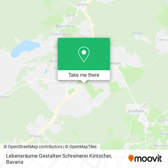 Карта Lebensräume Gestalten Schreinerei Kintscher