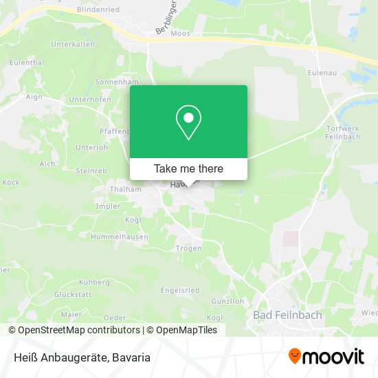 Heiß Anbaugeräte map