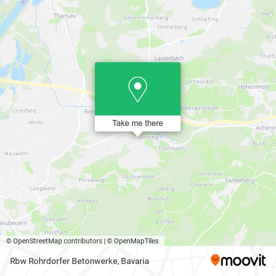 Rbw Rohrdorfer Betonwerke map