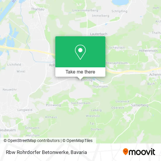 Карта Rbw Rohrdorfer Betonwerke