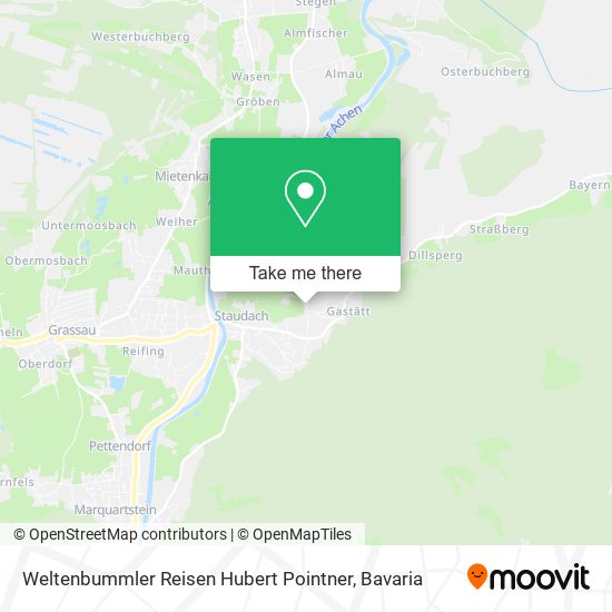 Weltenbummler Reisen Hubert Pointner map