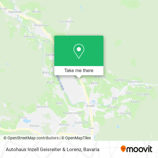 Карта Autohaus Inzell Geisreiter & Lorenz