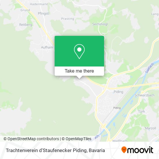 Trachtenverein d'Staufenecker Piding map