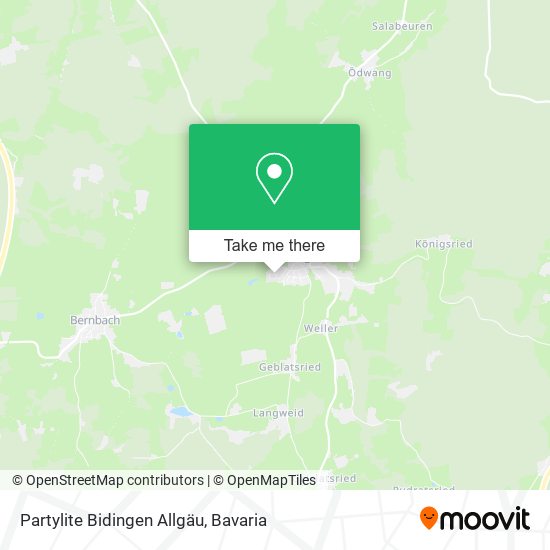 Partylite Bidingen Allgäu map