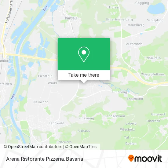 Карта Arena Ristorante Pizzeria