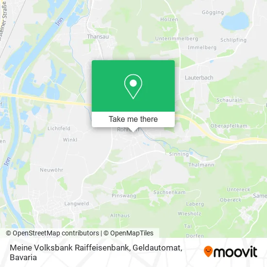 Meine Volksbank Raiffeisenbank, Geldautomat map