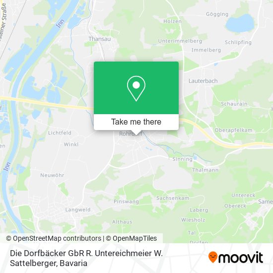 Die Dorfbäcker GbR R. Untereichmeier W. Sattelberger map