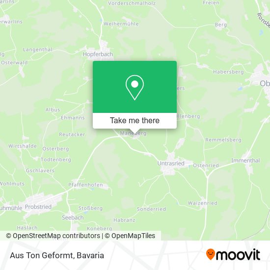 Карта Aus Ton Geformt