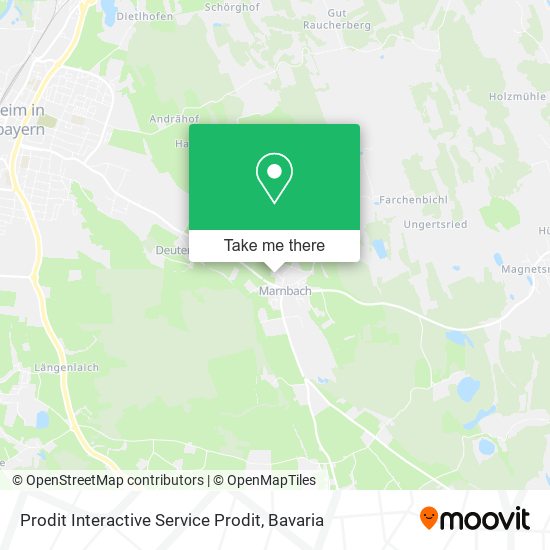 Prodit Interactive Service Prodit map