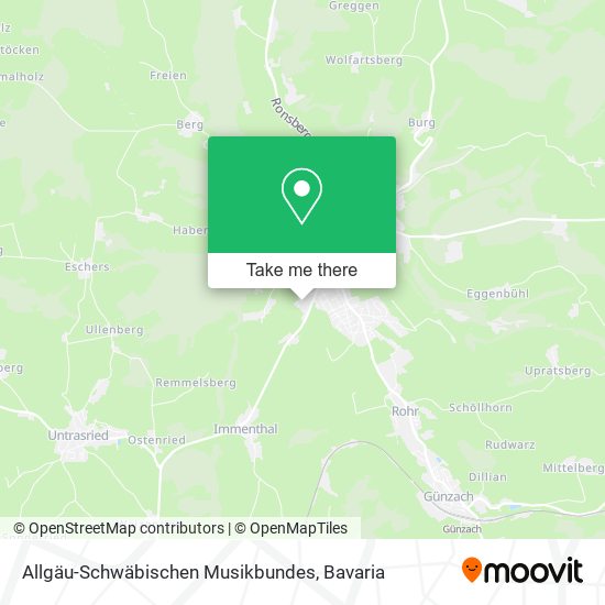 Allgäu-Schwäbischen Musikbundes map