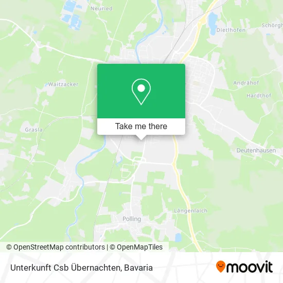 Карта Unterkunft Csb Übernachten