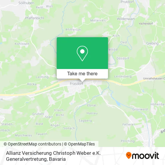 Карта Allianz Versicherung Christoph Weber e.K. Generalvertretung