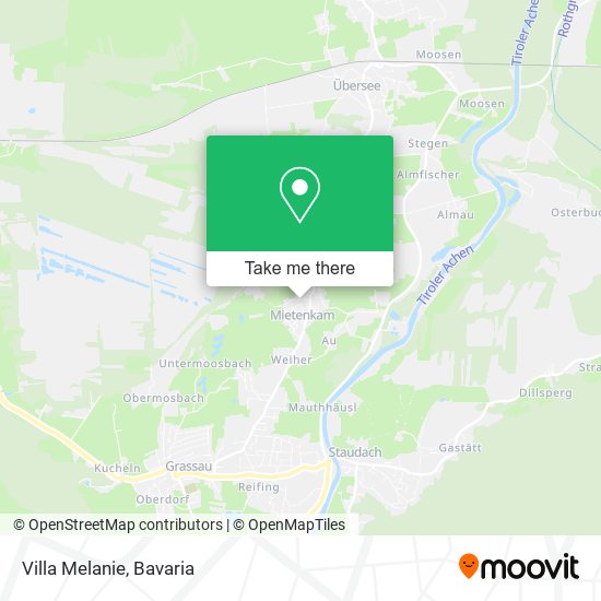 Villa Melanie map