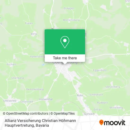 Карта Allianz Versicherung Christian Höhmann Hauptvertretung