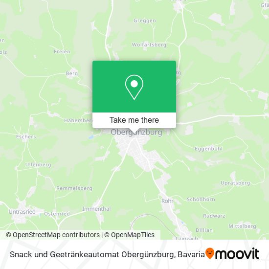Snack und Geetränkeautomat Obergünzburg map