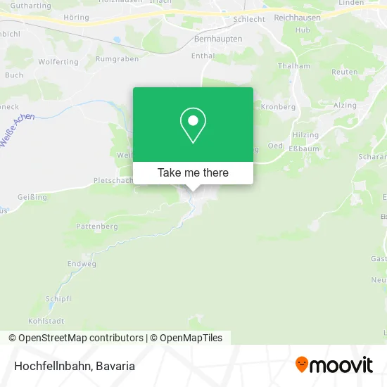 Карта Hochfellnbahn
