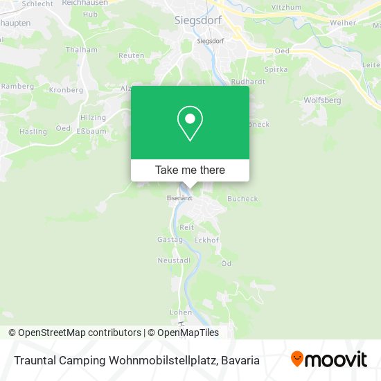 Trauntal Camping Wohnmobilstellplatz map