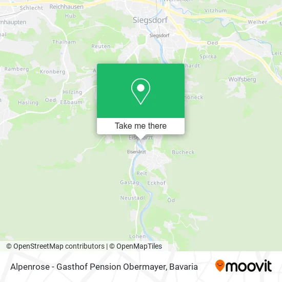 Карта Alpenrose - Gasthof Pension Obermayer