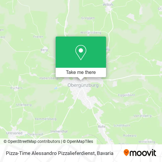 Карта Pizza-Time Alessandro Pizzalieferdienst
