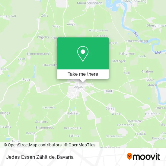 Карта Jedes Essen Zählt de